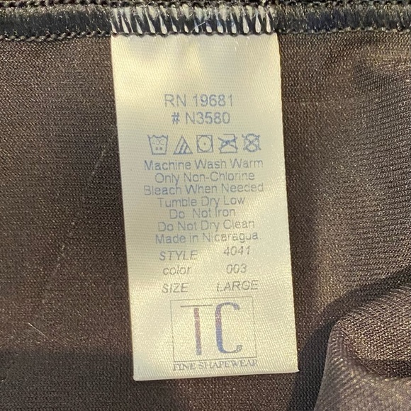 TC Fine Intimates Extra Firm Control Open-Bust Bodysuit, size L - Picture 6 of 7